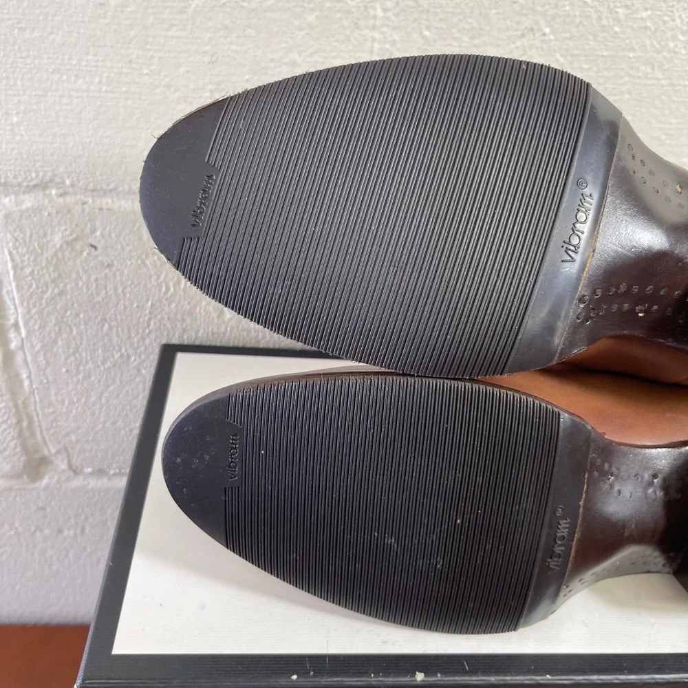 Tecovas The Chance II Chelsea Ankle Boots Brown Leather Pull On Men's‎ 8.5 D